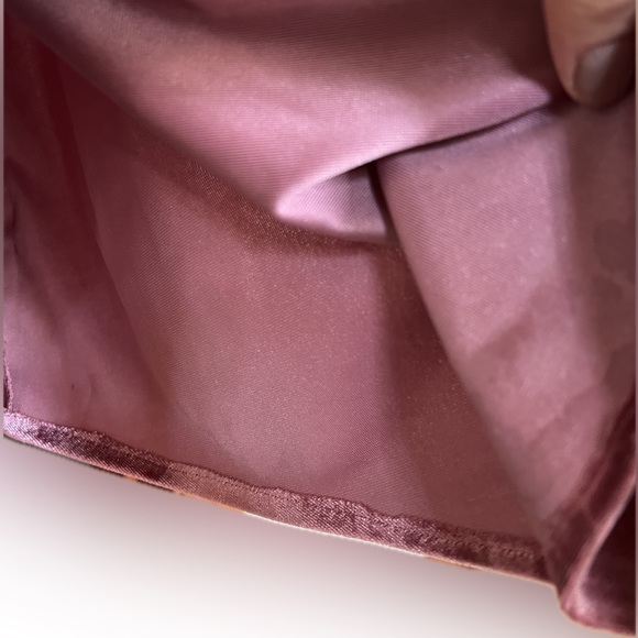 Rosewood Morilee Bridesmaid dress style 21669 velvet - Picture 10 of 14